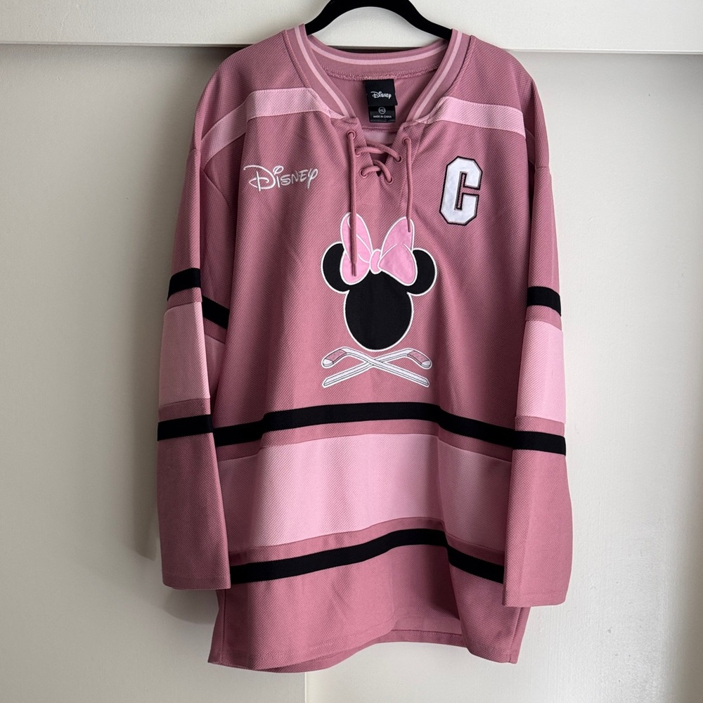 Disney Pink and Black Minnie Mouse Jersey